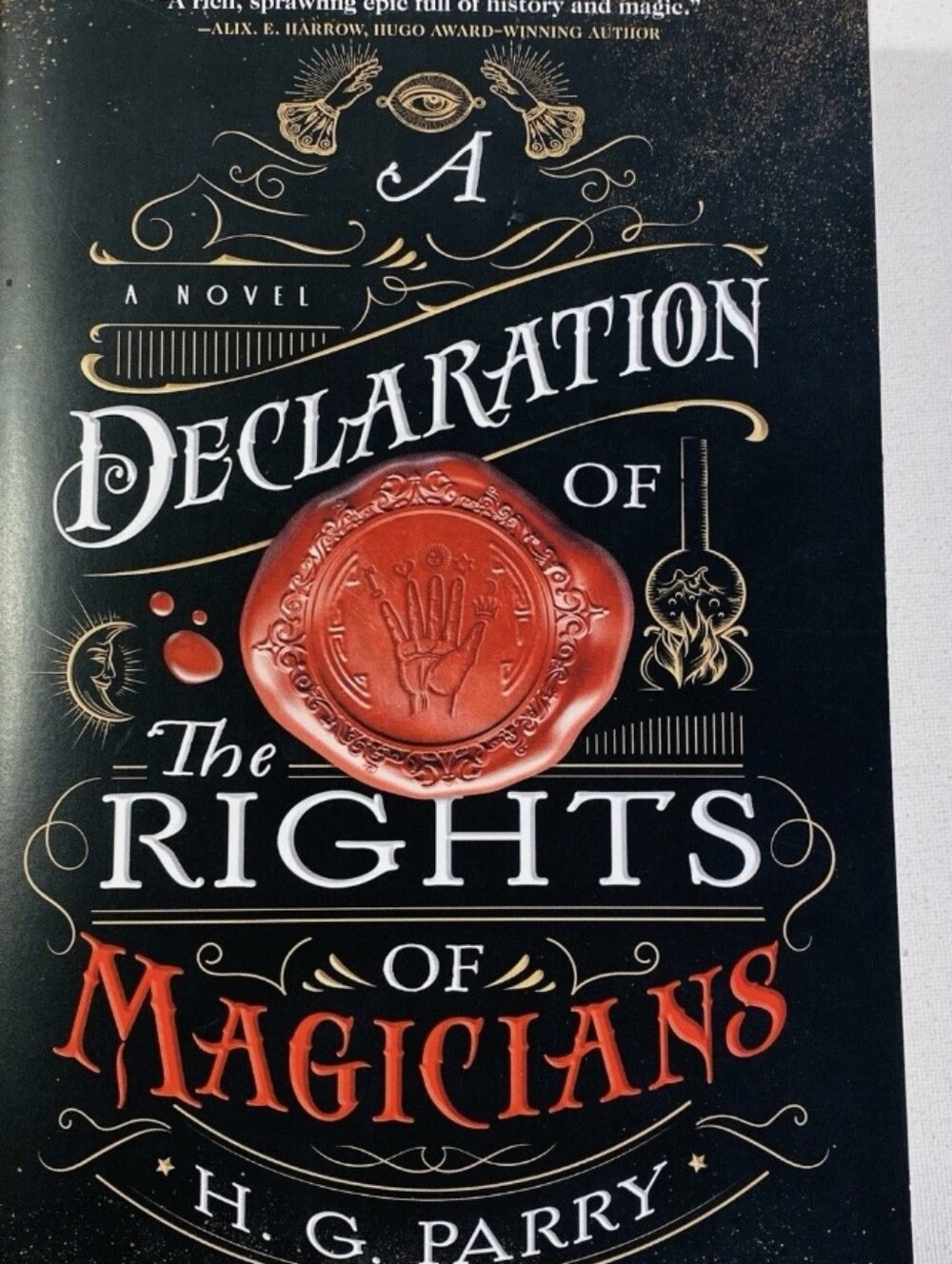 A Declaration of the Rights of Magicians by H. G. Parry Black & Red Book Cover